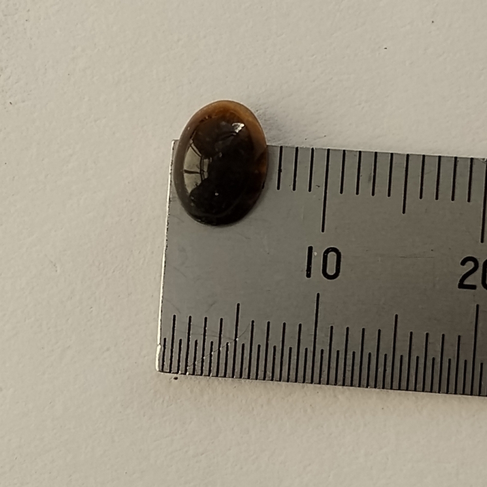Vintage Natural Tiger Eye 8 mm Cabachon Oval Shaped *11* Total Handcrafted Loose - Picture 8 of 9